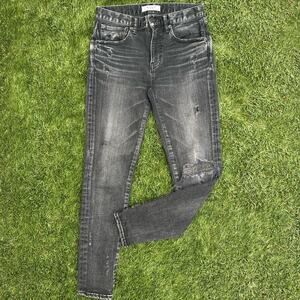 Moussy Vintage Women's Howa Japanese Denim Grunge Emo Stone Wash Skinny Jeans 25